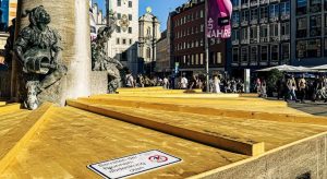 Fischbrunnen am Münchner Marienplatz